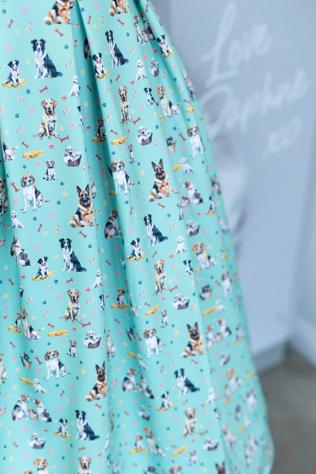 Amanda Light Green Mix Dog Dress