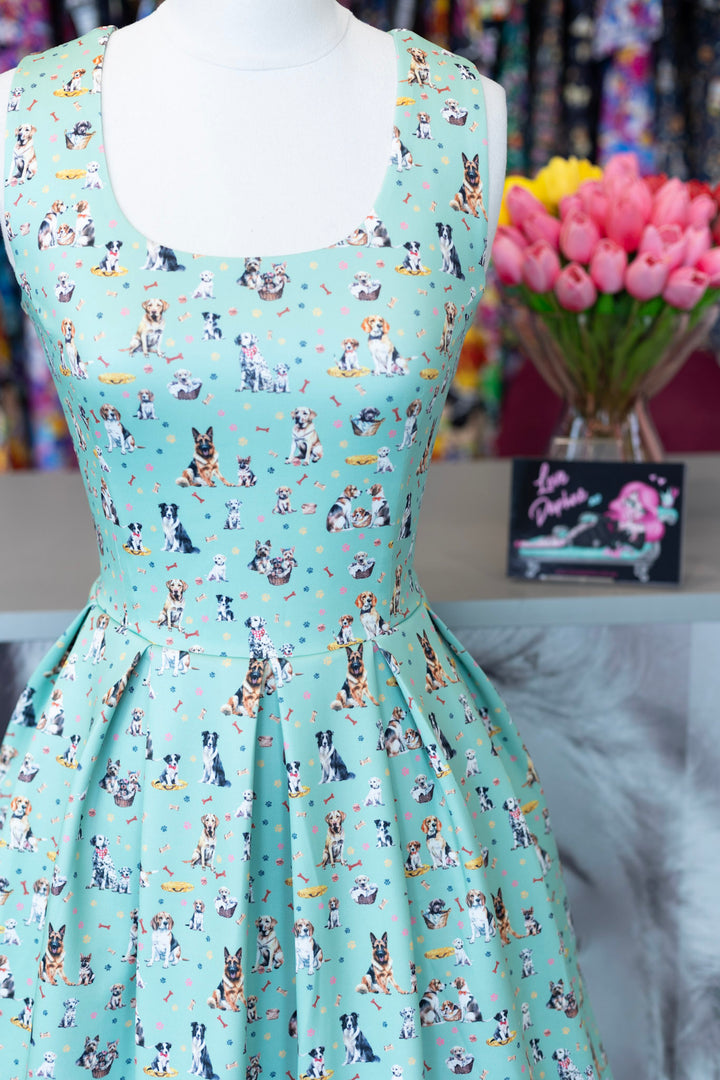 Amanda Light Green Mix Dog Dress