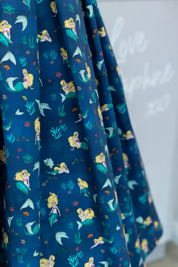 Amanda Teal Blue Mermaid Dress