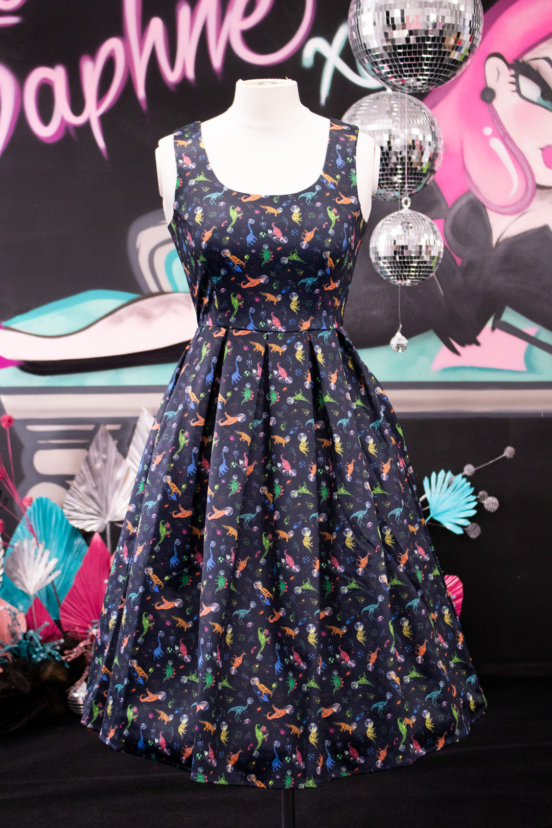 Amanda Space Dinosaur Dress