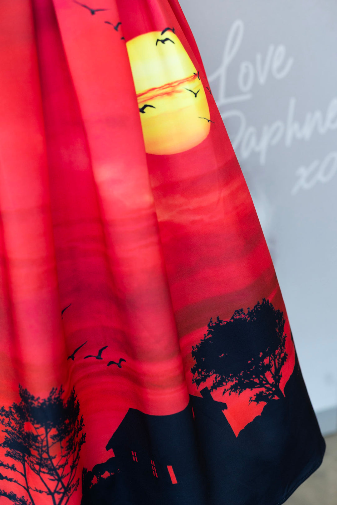 PREORDER - Amanda Red Sunset Dress - Expected dispatch date 24th of June