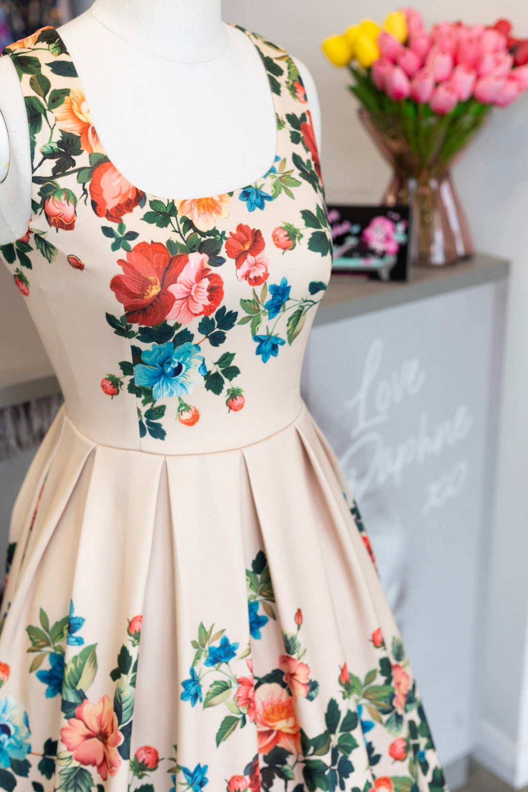 PREORDER - Amanda Victorian Floral Dress - Expected dispatch 8th of July