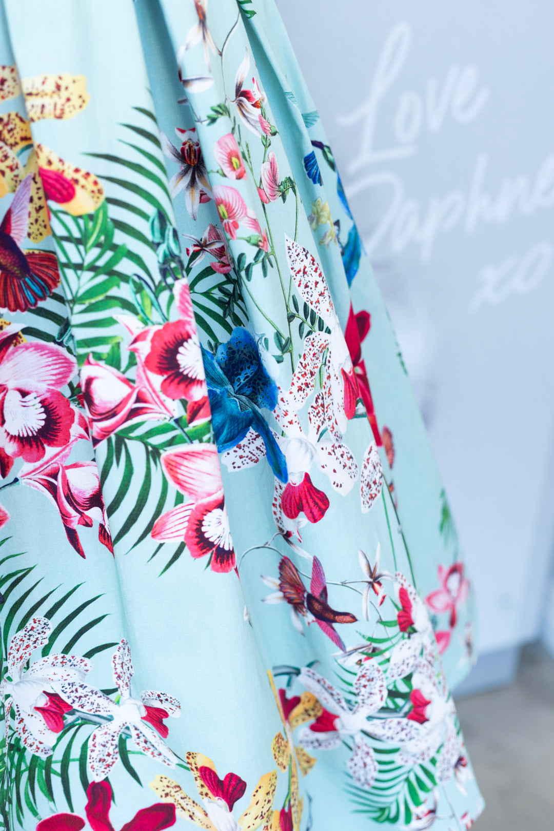 Amanda Vintage Inspired Botanical Dress