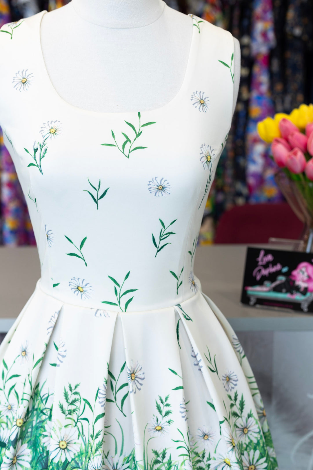 PREORDER - Amanda White Daisy Dress - Expected dispatch date 1st of July