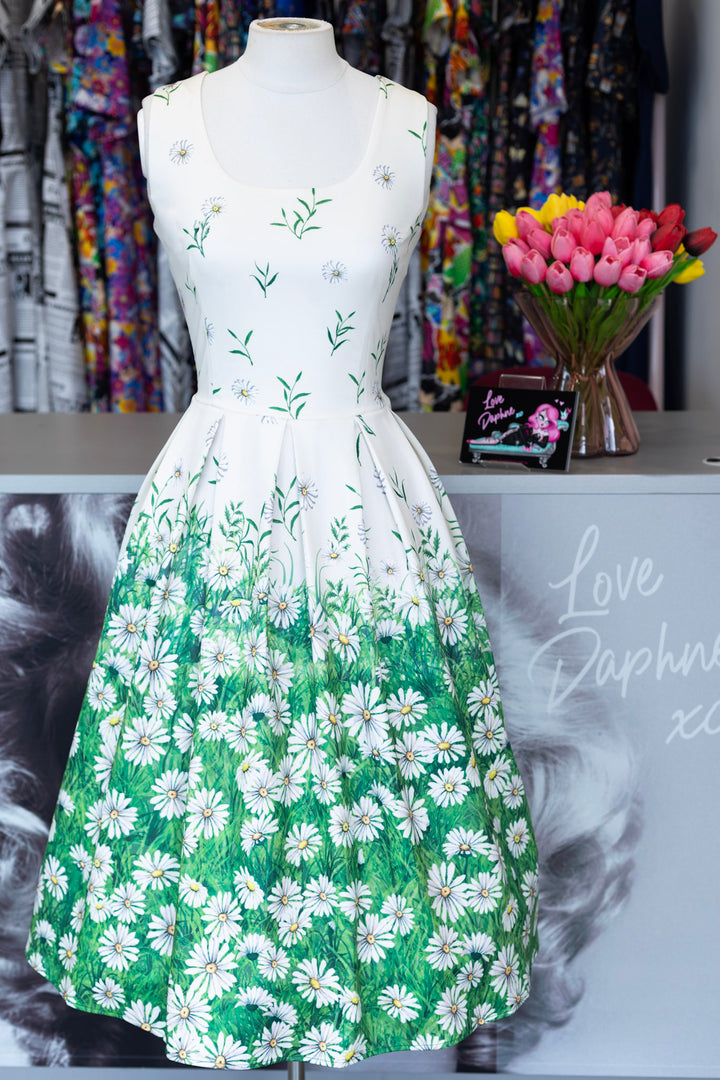 PREORDER - Amanda White Daisy Dress - Expected dispatch date 1st of July