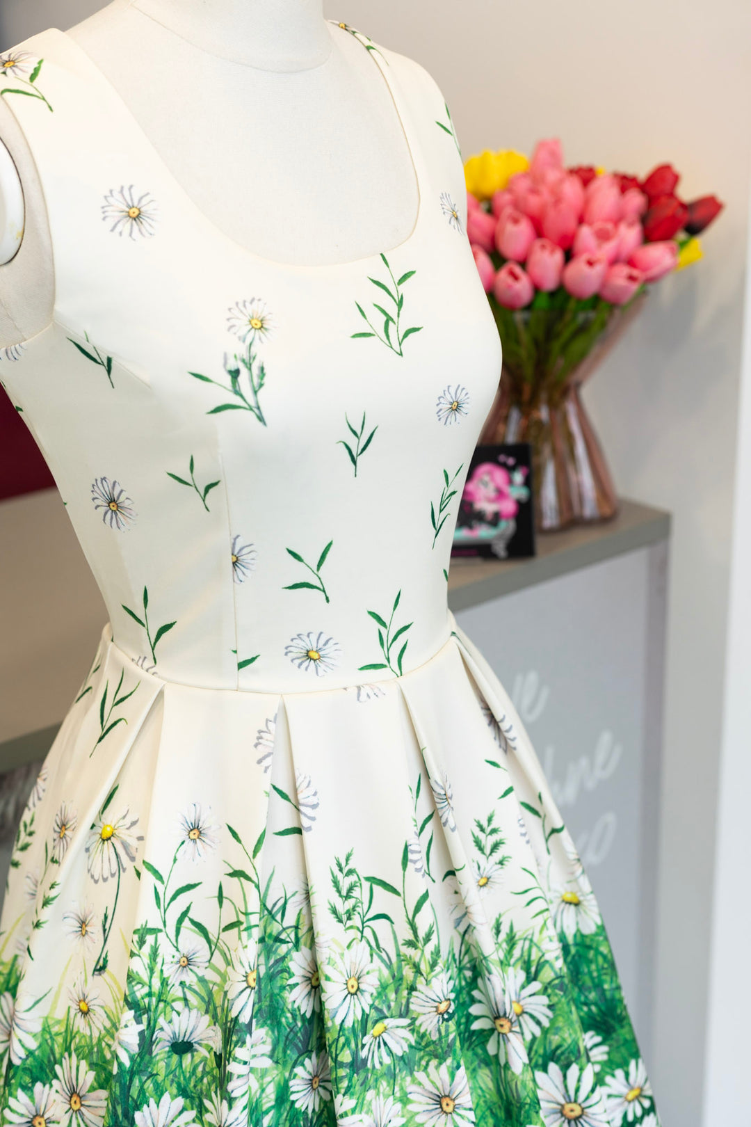 PREORDER - Amanda White Daisy Dress - Expected dispatch date 8th of July