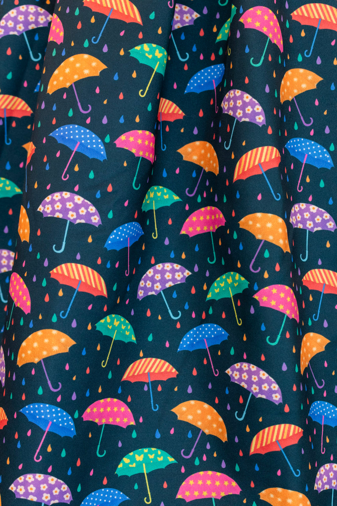 Amanda Dark Blue Umbrella Dress