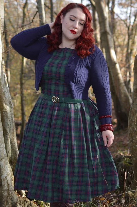 PREORDER - Annie Green Check Dress - Expected dispatch 22nd October