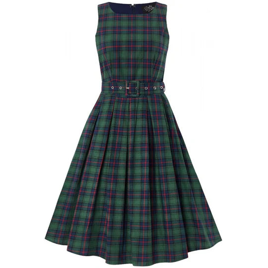 PREORDER - Annie Green Check Dress - Expected dispatch 22nd October