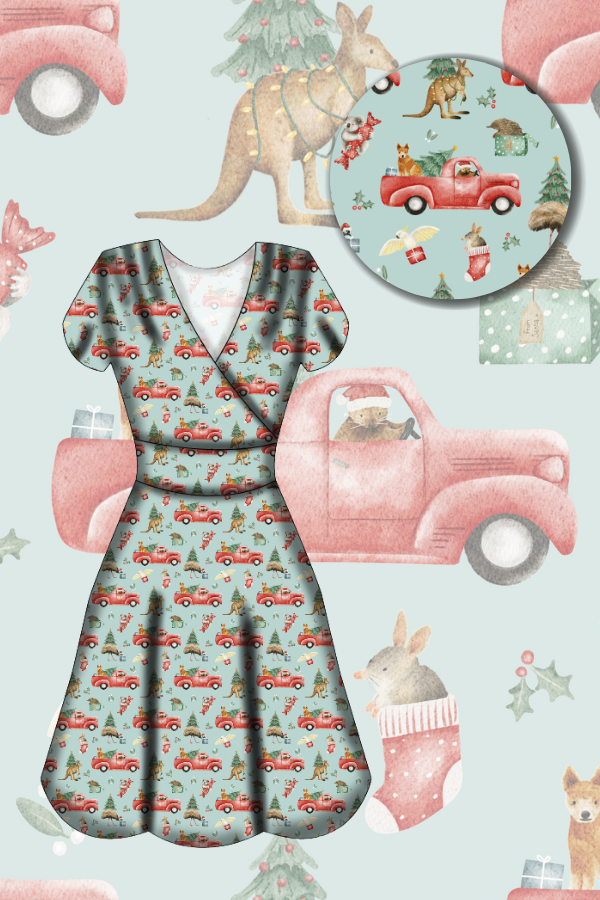 Maeve Swing Dress - Aussie Christmas - Preorder for dispatch 28th of October