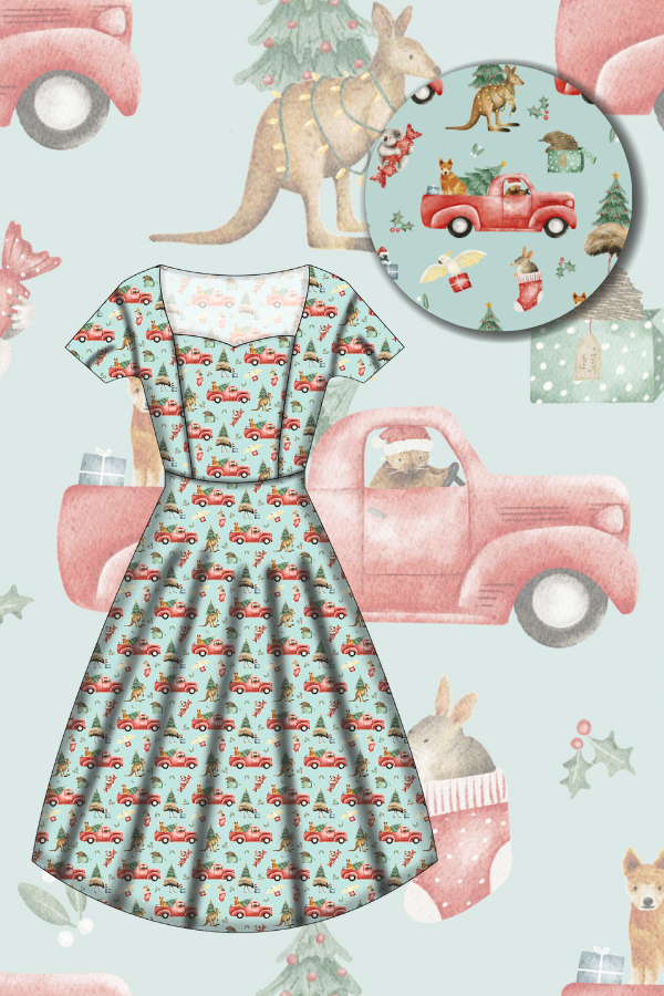 Pixie Sweetheart Dress - Aussie Christmas - Preorder for dispatch 28th of October