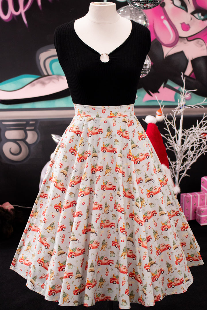 INSTOCK - Iris Swing Skirt - Aussie Christmas