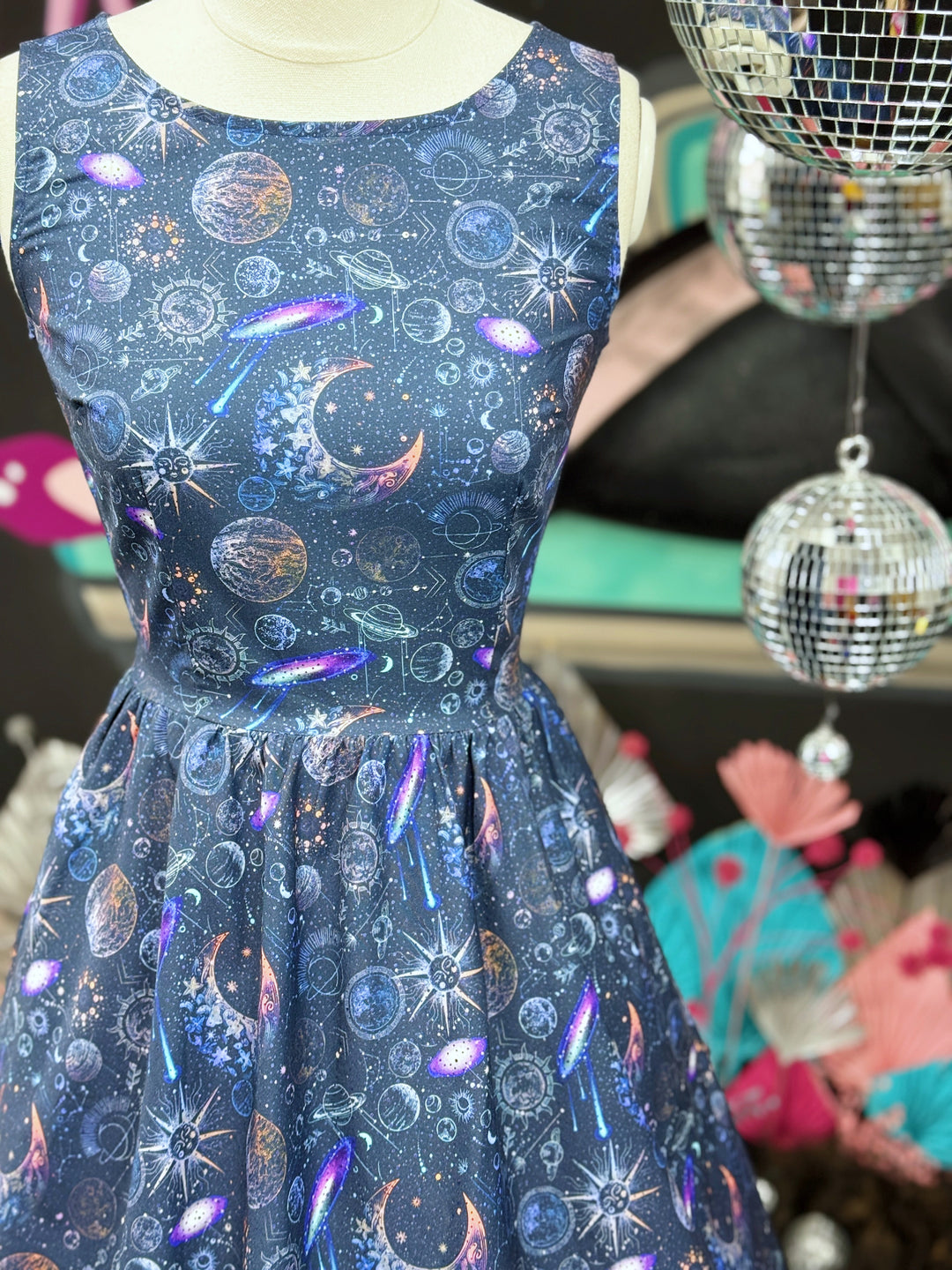 PREORDER - Space Vintage Dress - Expected dispatch 7th of July