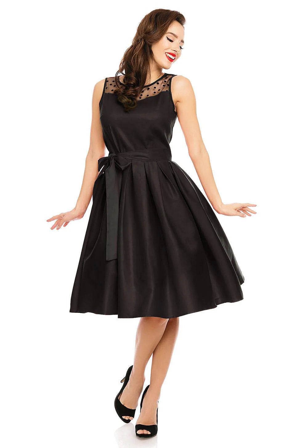 PREORDER - Elizabeth Dress in Black - Expected dispatch 9th October