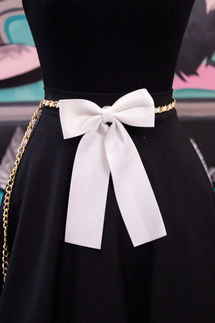 Ribbon Chain Belt - Ivory
