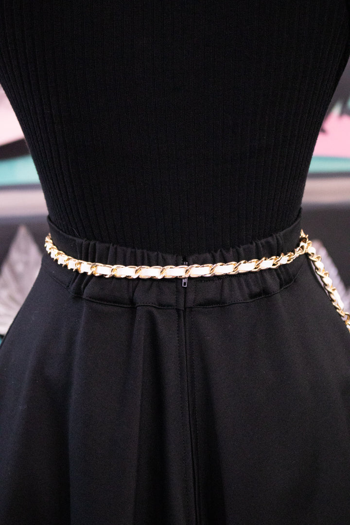 Ribbon Chain Belt - Ivory