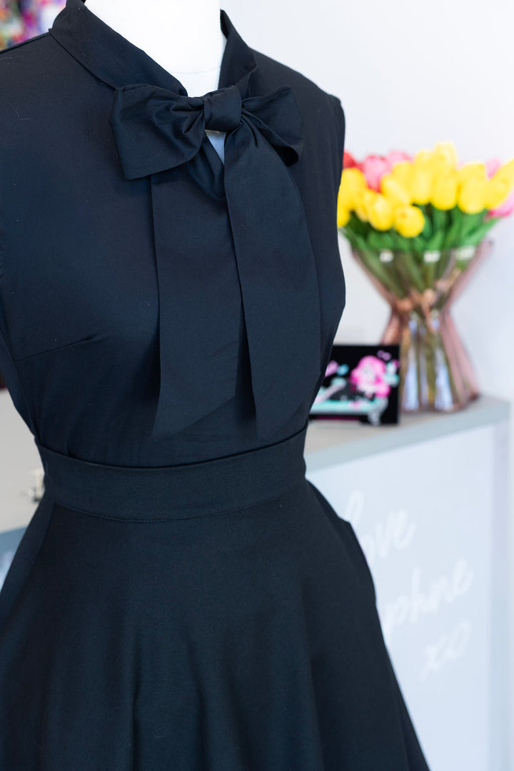 PREORDER - Black Bow Top - Expected dispatch date 29th of September