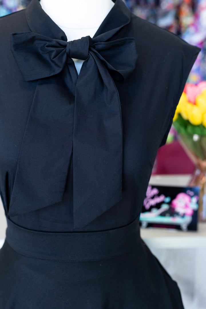 PREORDER - Black Bow Top - Expected dispatch date 29th of September
