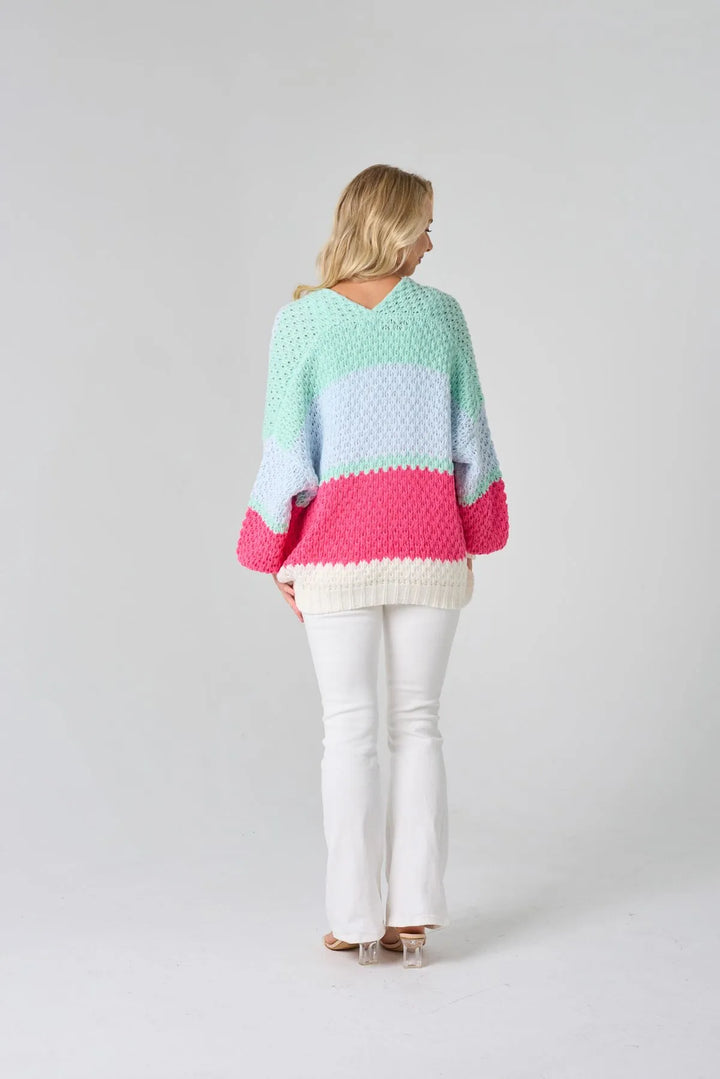 Brayanne Cardigan - Pink Mix