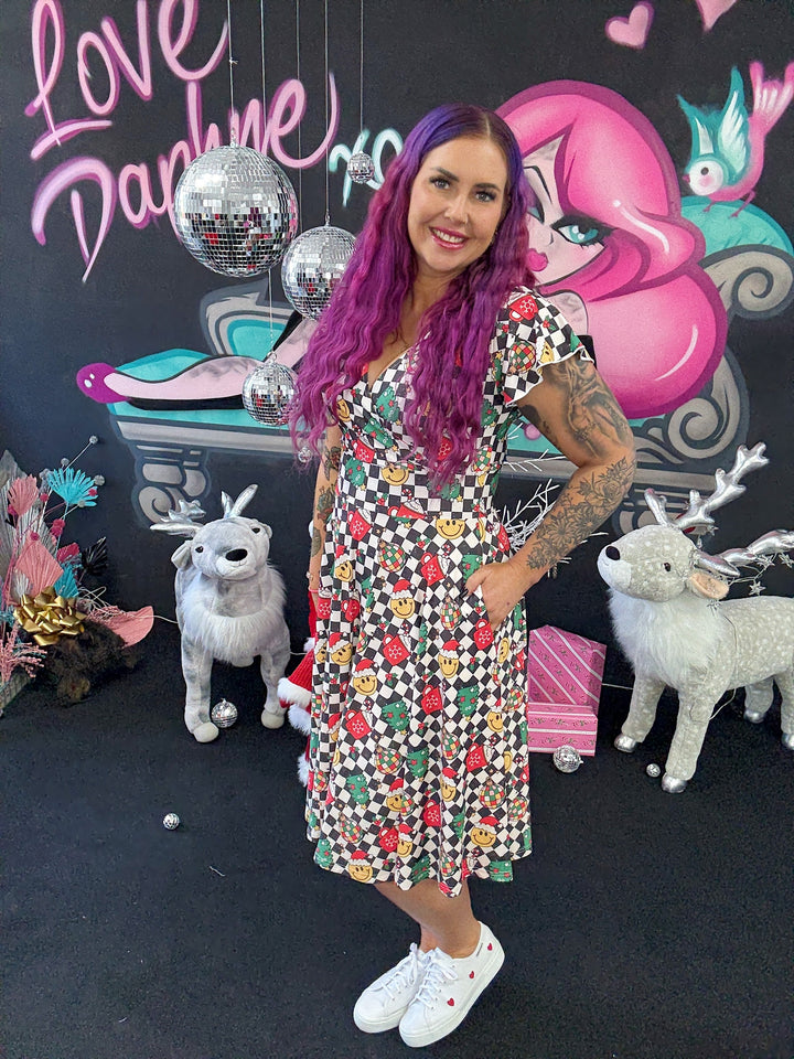 INSTOCK - Mimi Swing Dress - Retro Christmas