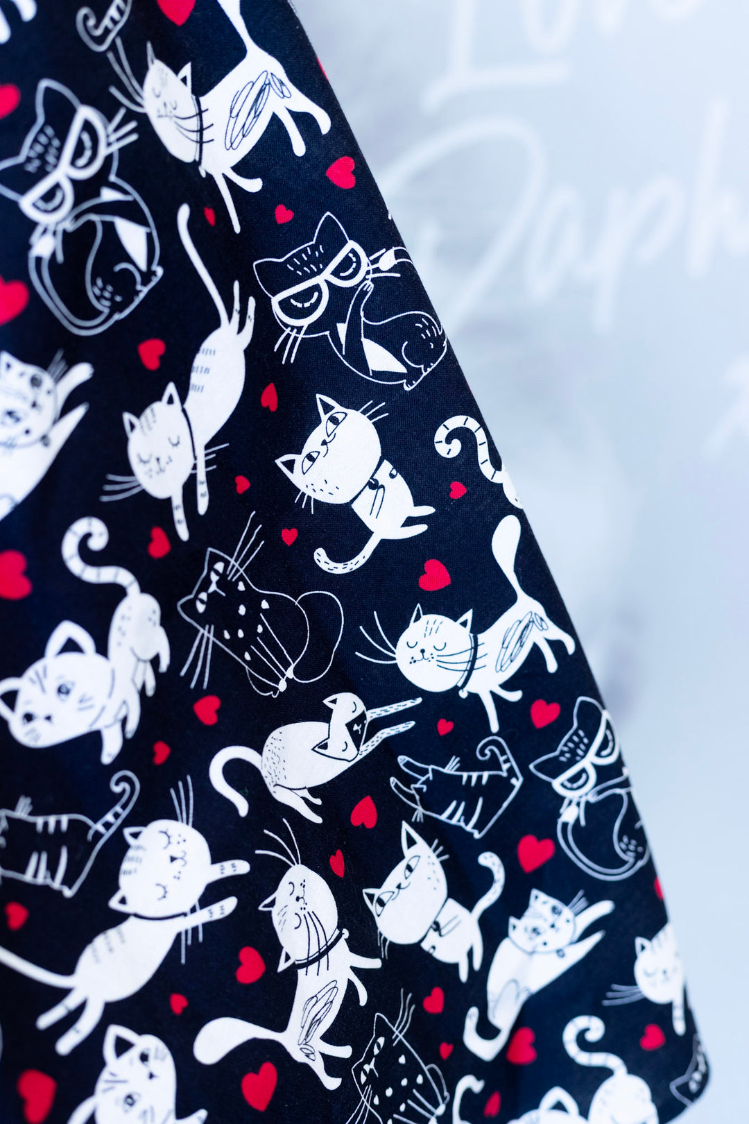 Cats & Hearts Midi Dress