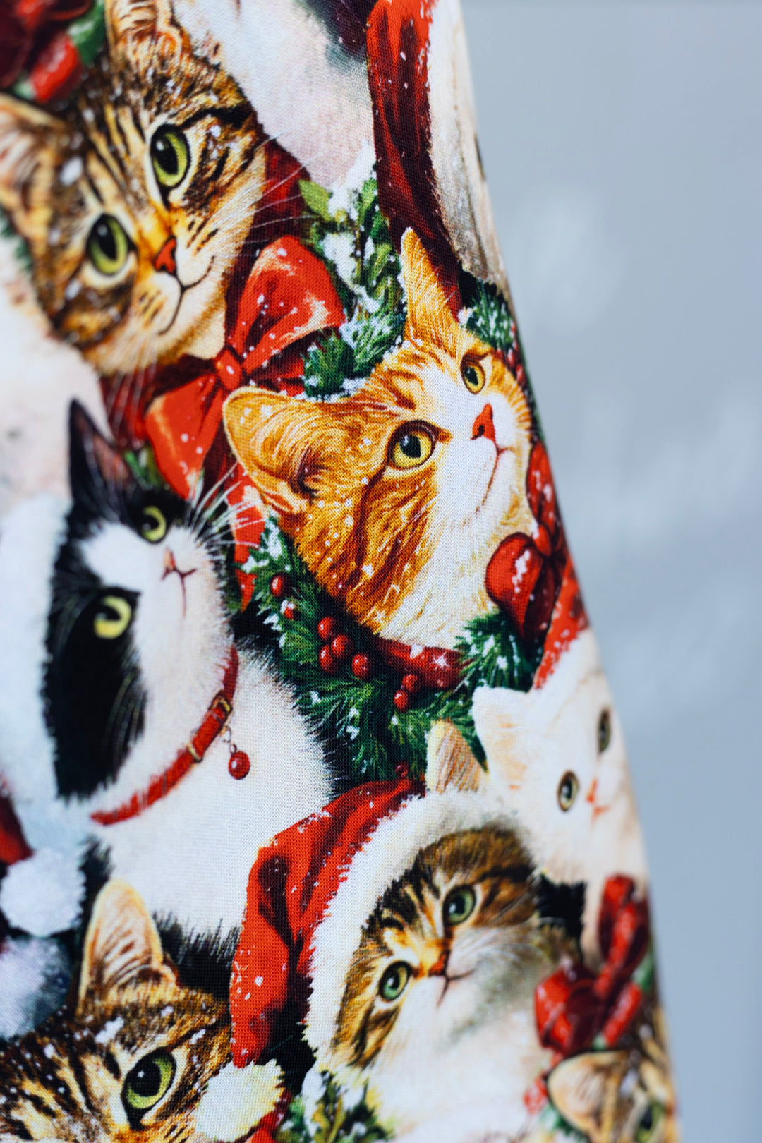 PREORDER - Cats in Santa Hats Vintage Dress - Estimated dispatch 12th of November