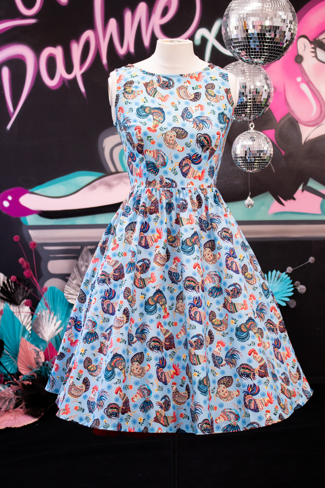 Chicken Vintage Dress