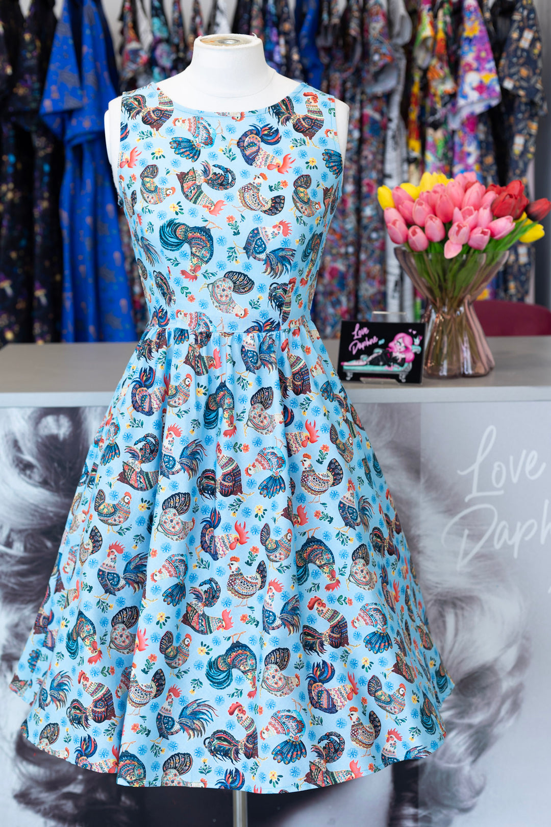 Chicken Vintage Dress