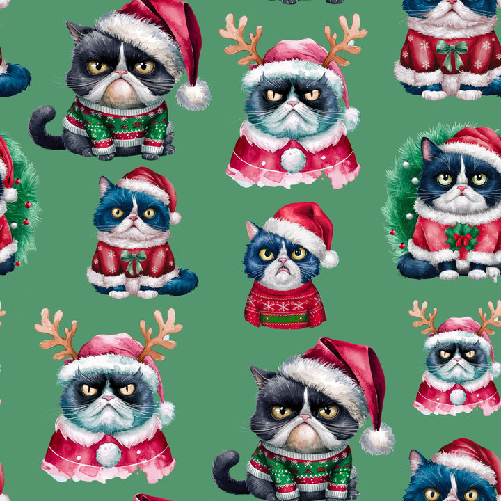 Iris Swing Skirt - Grumpy Cats Christmas - Preorder for dispatch 28th of October