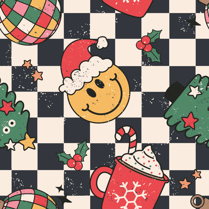 Iris Swing Skirt - Retro Christmas - Preorder for dispatch 28th of October