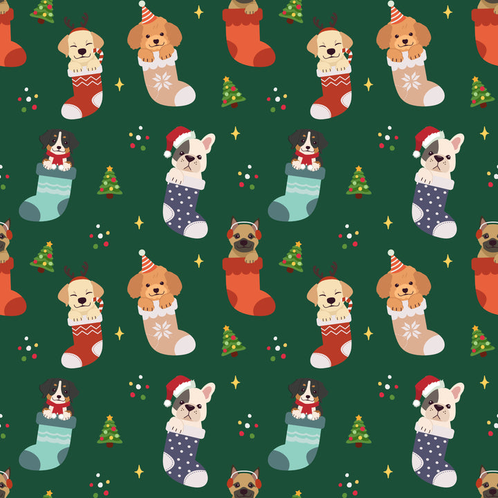 Eden Skirt - Christmas Pups - Preorder for dispatch 28th of October