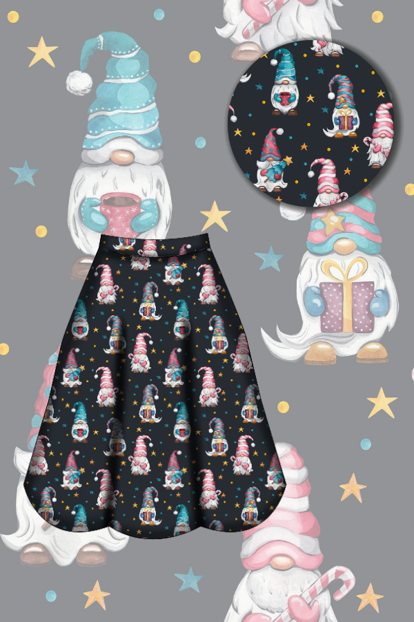 Eden Skirt - Christmas Gnome - Preorder for dispatch 28th of October