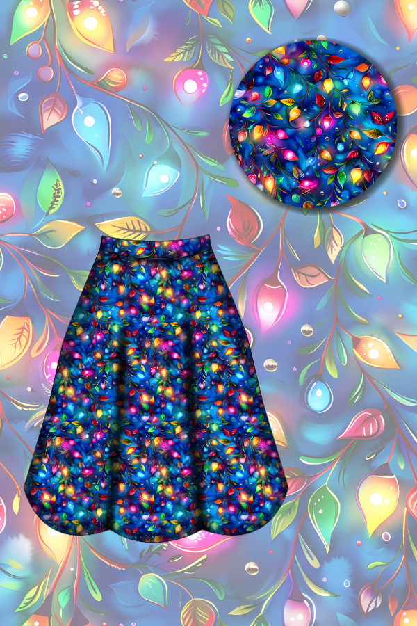 Eden Skirt - Christmas Lights - Preorder for dispatch 28th of October