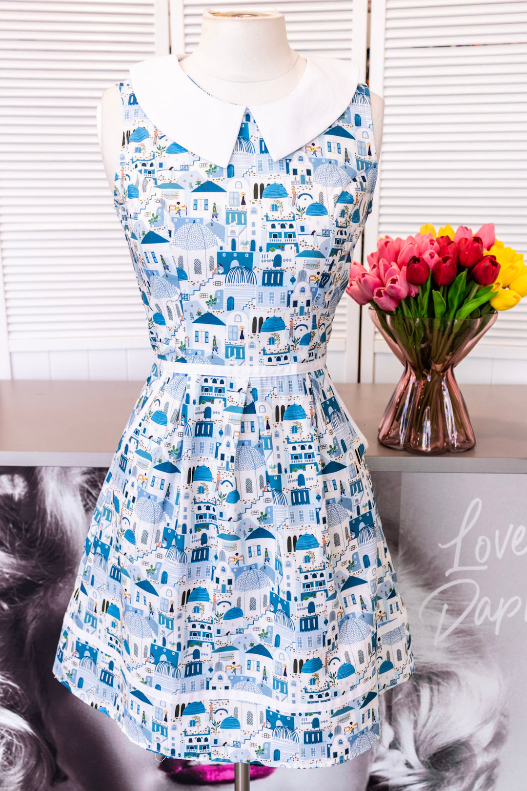 PREORDER - Santorini Collared Dress - Expected dispatch 9th of June
