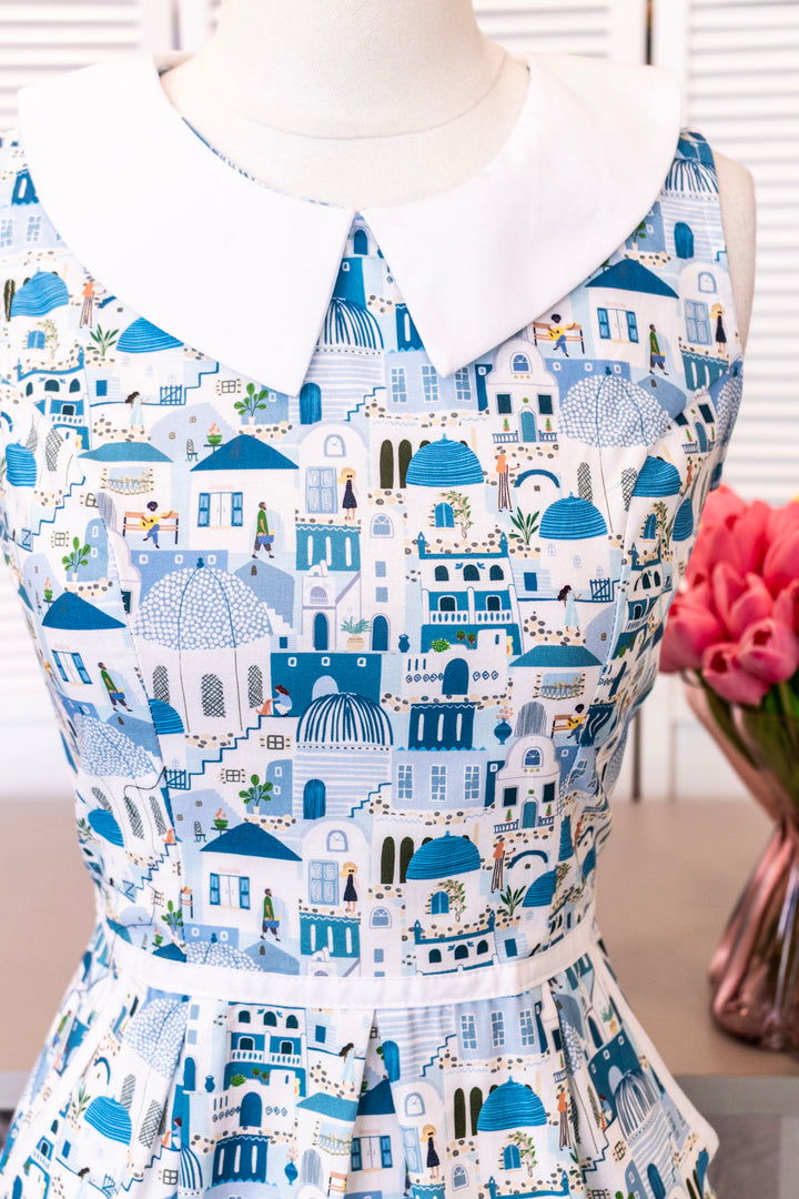 PREORDER - Santorini Collared Dress - Expected dispatch 9th of June