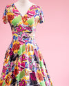 Mimi Swing Dress in Comic Print - Preorder for dispatch 22nd April