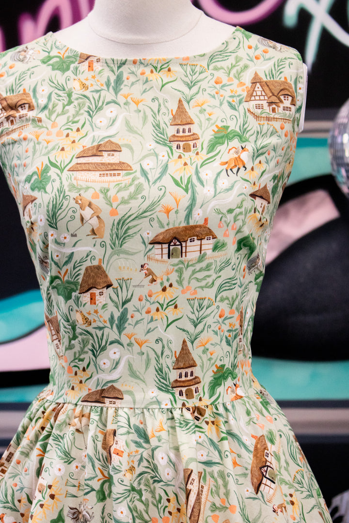 Cottage Tails Midi Dress