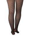 Criss Cross Glitter Spot Tights