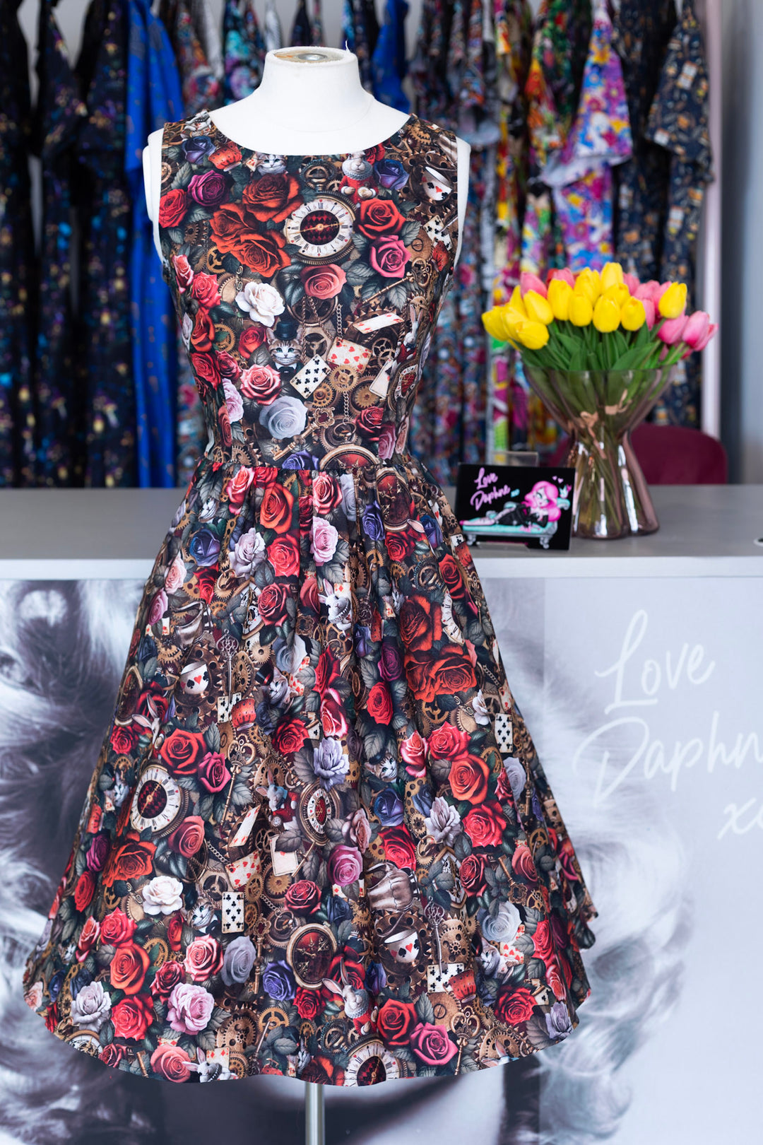 Dark Wonderland Vintage Dress