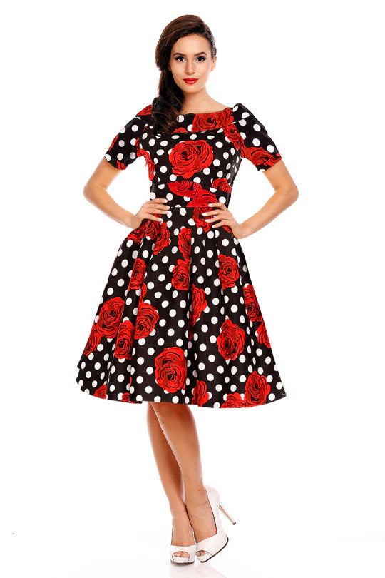 PREORDER - Darlene Rose Polka Dot - Estimated dispatch 30th of October