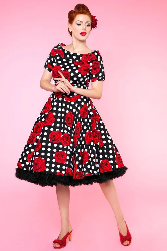 PREORDER - Darlene Rose Polka Dot - Estimated dispatch 30th of October