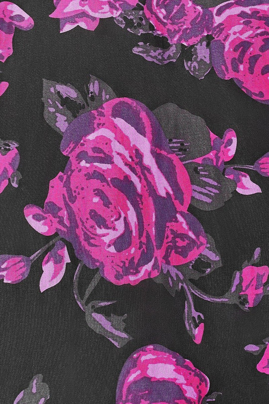 PREORDER - Darlene Black and Pink Rose - Estimated dispatch 30th of October
