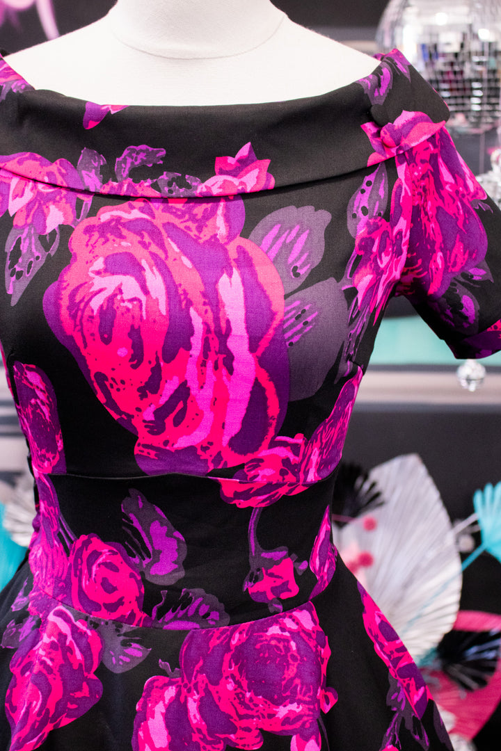 Darlene Black and Pink Rose
