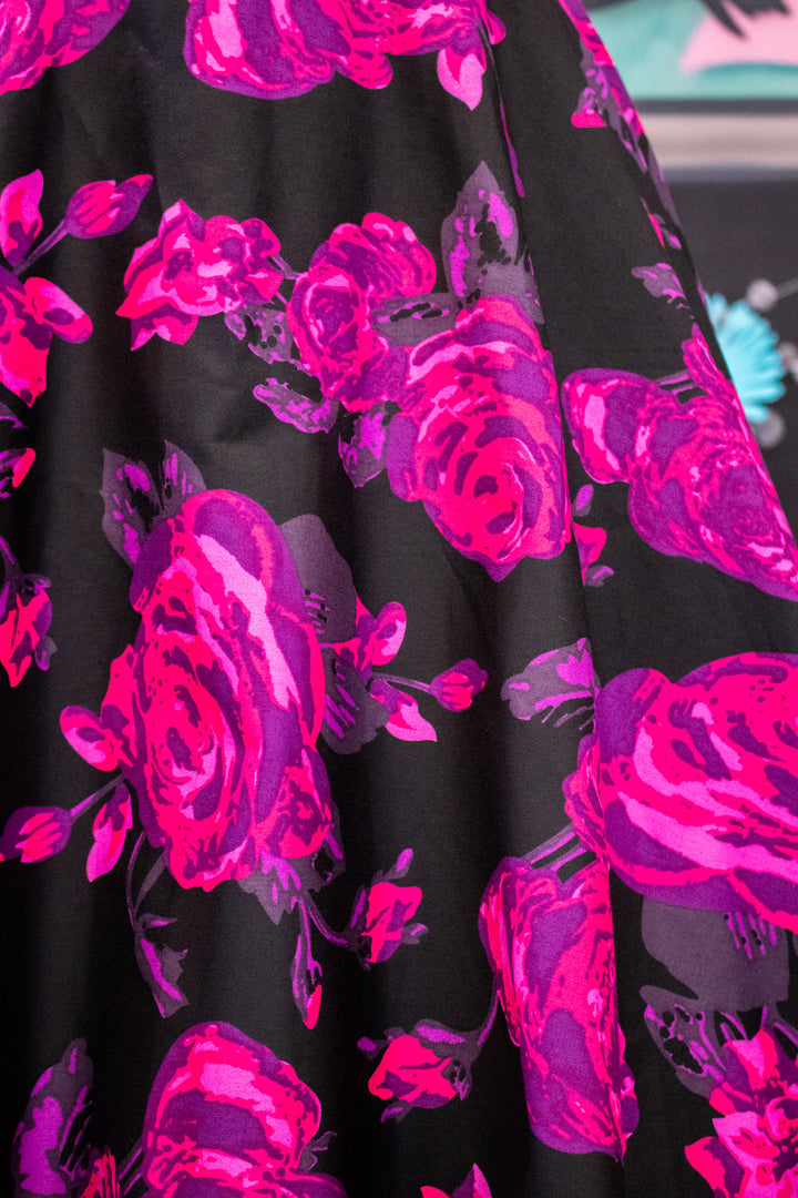Darlene Black and Pink Rose