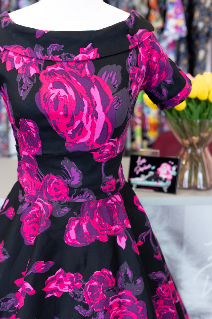 Darlene Black and Pink Rose
