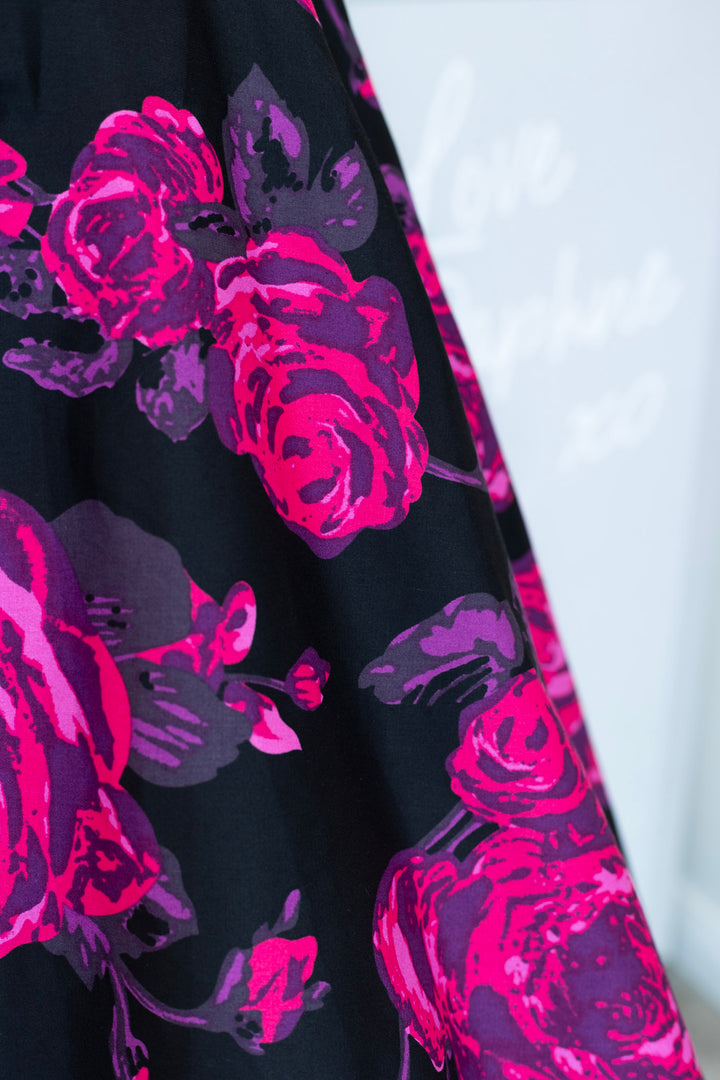 Darlene Black and Pink Rose