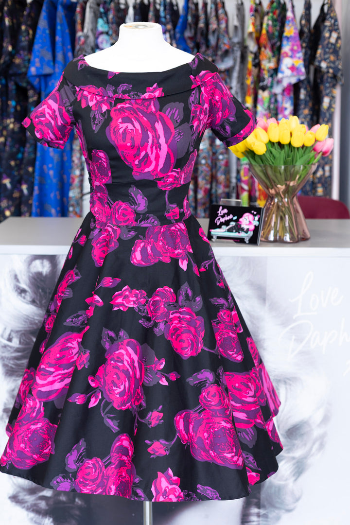Darlene Black and Pink Rose