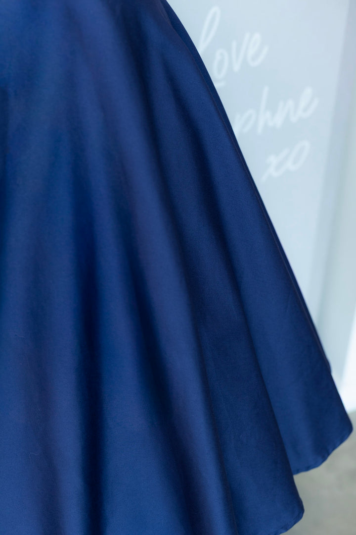 PREORDER - Darlene Navy And White Nautical Swing Dress - Expected dispatch 25th of June