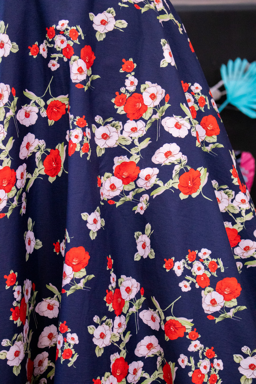 Darlene Retro Navy Floral