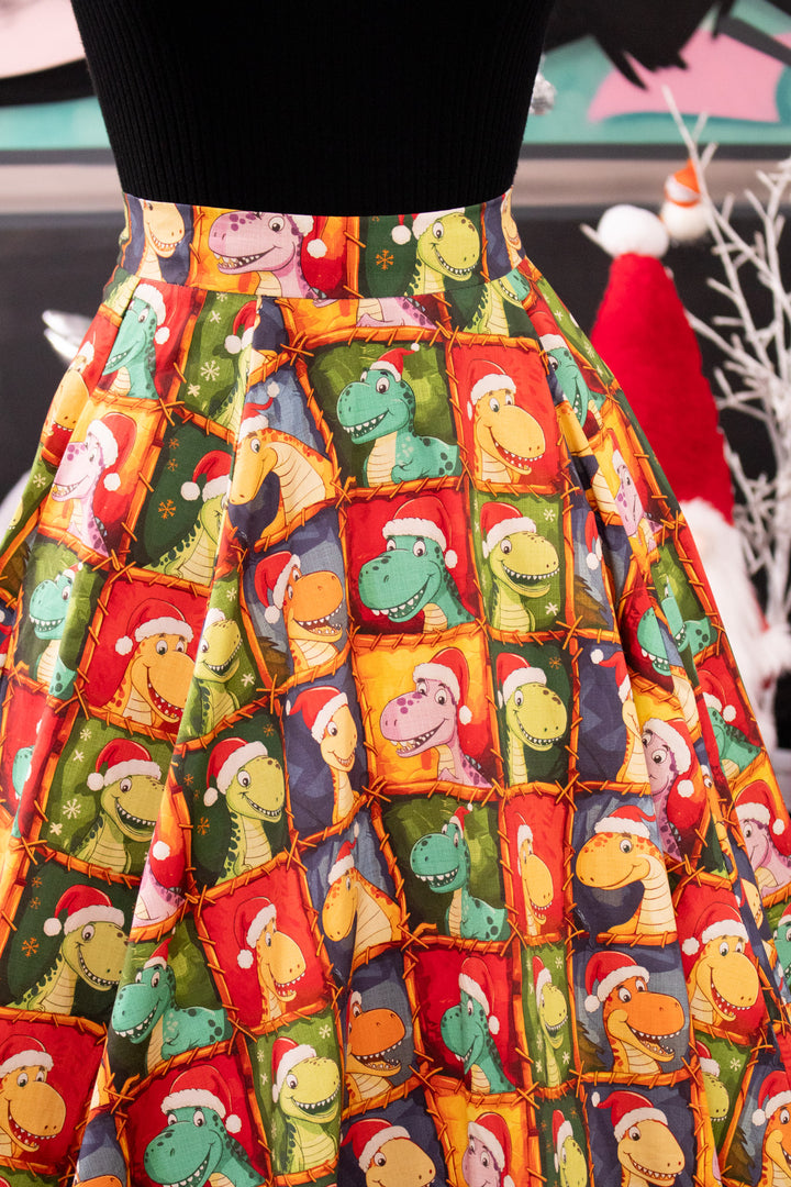 INSTOCK - Iris Swing Skirt - Dino's First Christmas